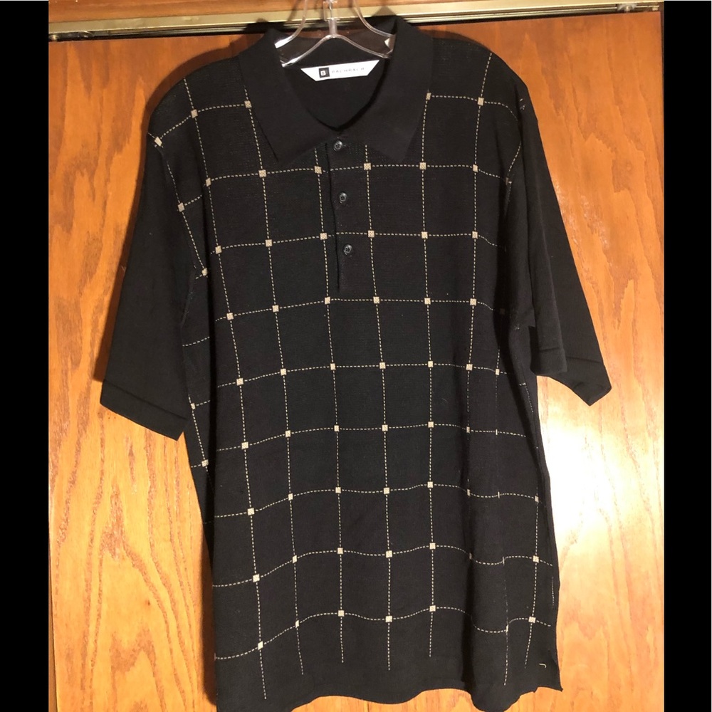 Bachrach 1/4 button short sleeve shirt